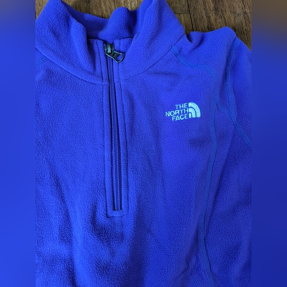 The North Face purple 1/4 zip up sweater - Picture 2 of 4